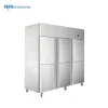 six door static cooling uprigth commercial freezer 1380l kitchen freezer