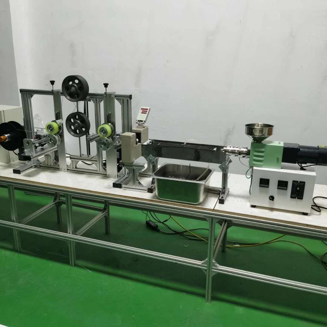 SJ15 Mini 3D filament extrusion line lab small 3D printer filament production line labarotary extruder