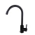 Import SKL-1309S Newest kitchen sink hot and cold water mixer taps single handle black round kitchen faucets from China