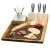 Import Slate Cheese Board Set Includes 4 Stainless Steel Cheese Knives  Bigger Acacia Serving Tray with Slate Board from China