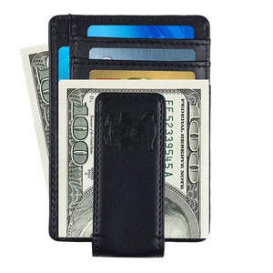 Slim Custom Money Clip Wallet Mens Wallet Genuine Leather