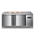 Import Slotted Fresh-keeping Workbench display fridge salad bar Refrigerator undercounter fridge from China