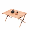 Small egg rolls table wood folding picnic table for party dinning