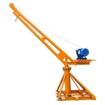 Small lift household multi-function bracket simple lifting goods on the sand construction motor electric crane