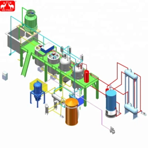 Small type vegetable  oil refinery machine/ crude oil refining line