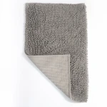 Soft Microfiber Shag Bath Rug Absorbent chenille Bathroom bath Mat