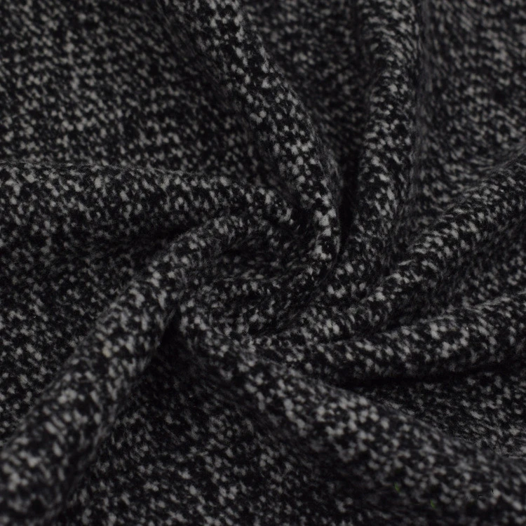 Solid color 500 gsm brushed 100% polyester artificial tweed cashmere fabric wholesale