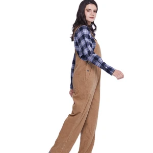 Solid Loose Womens Cotton Pants Overalls Casual Cargo Vintage Sweatpants Retro Baggy Trousers Streetwear