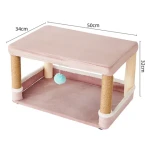 Solid Wood Cat Stool for Young Cats Winter Warm Pet Mats & Pads All Seasons Use