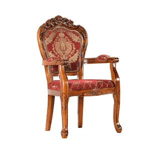Solid Wood Wood Style Hotel Furniture Type Baroque Chair