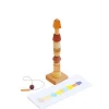 Soopsori Wooden Threading Beads Shape Building Blocks Toys
