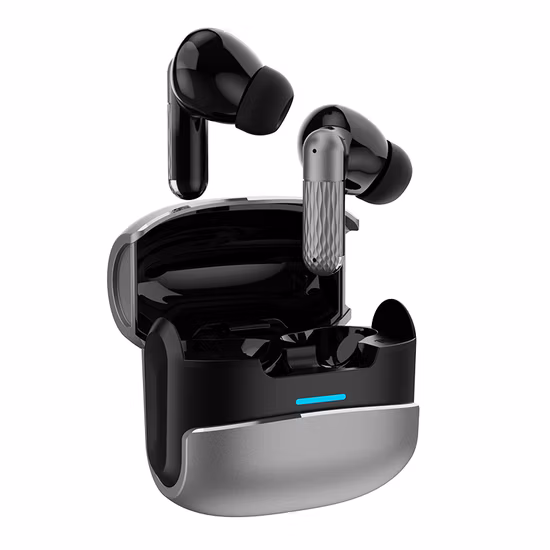 Metal Bluetooth Earphones with Dual Ear Stereo Sound for Comfortable Wearing
