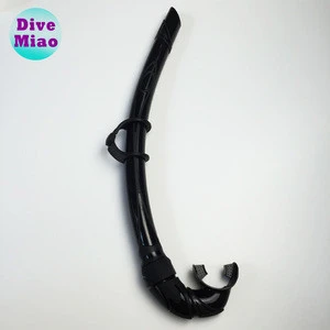 Spearfishing freediving snorkeling soft tube silicone snorkel Foldable 100% silicone snorkel for dive direct