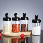 Spices Powder Oil Bottle and Seasoning Bottle 270ml Glass Seasoning Jar Herb & Spice Tools Spice & Pepper Shakers Sustainable
