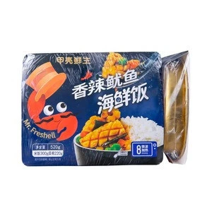 Spicy seafood quick-frozen quick food made with squid
