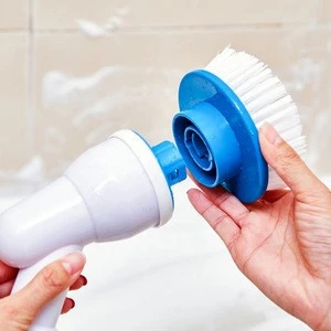 Spin Scrubber Power Brush Shower Scrubber, Cordless and Handheld Bathroom Scrubber with 3 Replaceable Cleaning Brush
