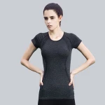 Sport Gym Running Short Sleeve T-shirts Fitness Clothes Women T shirt