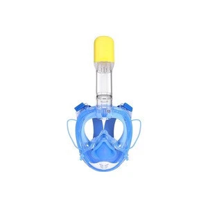 Sports breathing diving mask snorkel full face super snorkel with underwater camera