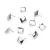 Import square shape earring fittings Making Findings Accessories Stainless Steel Earrings Connectors from China