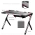 Import Stable height adjustable ergonomic computer desk height adjustable table function For E-sport With Border Design led gaming desk from China