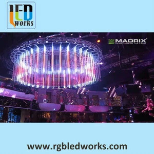 stage lighting DMX RGB SMD5050 meteor tube for 3d effect disco,nightclub ceiling