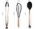 Import Stainless Steel Copper Plating Handle Kitchen Utensils 14 Piece from China