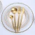 Import Stainless Steel Edible gold cutlery for gala dinners hotel wedding from China