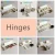 Import Stainless steel hinge two buttons seat cover European standard toilet seats from China