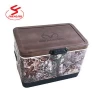 Stainless Steel Rush resistant 50 Quarts Cooler made from durable has a 85 can-capacity cooler cart