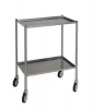 Stainless steel treatment trolley (2 shelves) 60 x 40 cm )