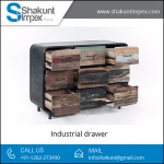 Standard Export Quality Reclaimed Industrial Cabinet and Chest of Drawer