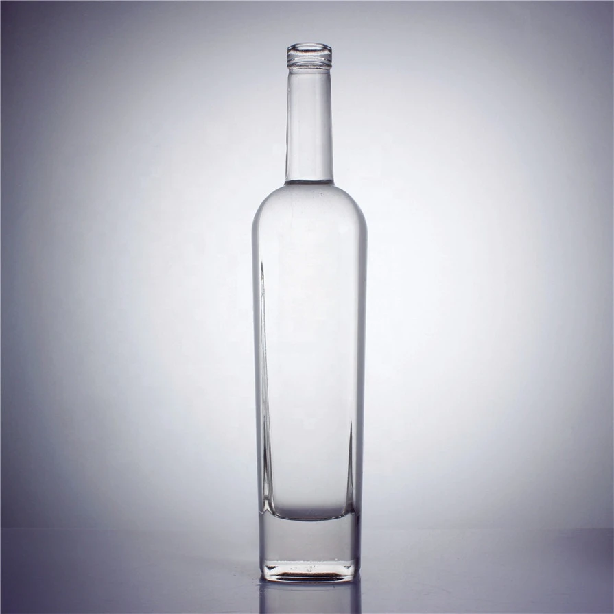 Stock 375ml 500ml 750ml 1000ml Cork Top Super Flint Empty Whisky Tequila Brandy Vodka Liquor Spirit Wine Glass Bottle