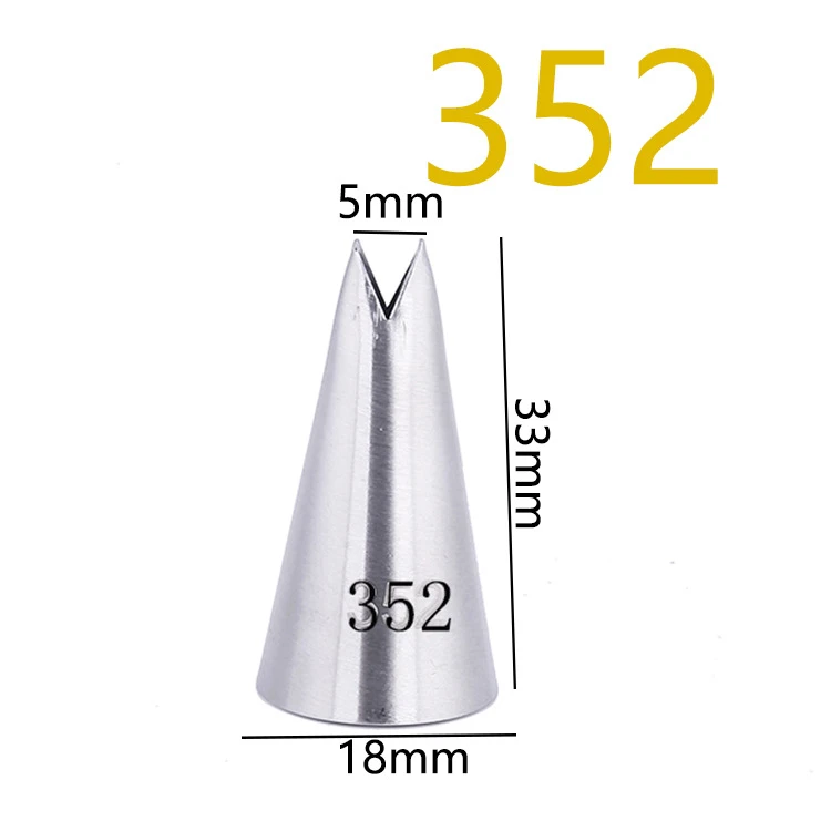 50 styles small numbered cupcake pastry piping tips number 3F 352 233 flower cake decorating nozzles
