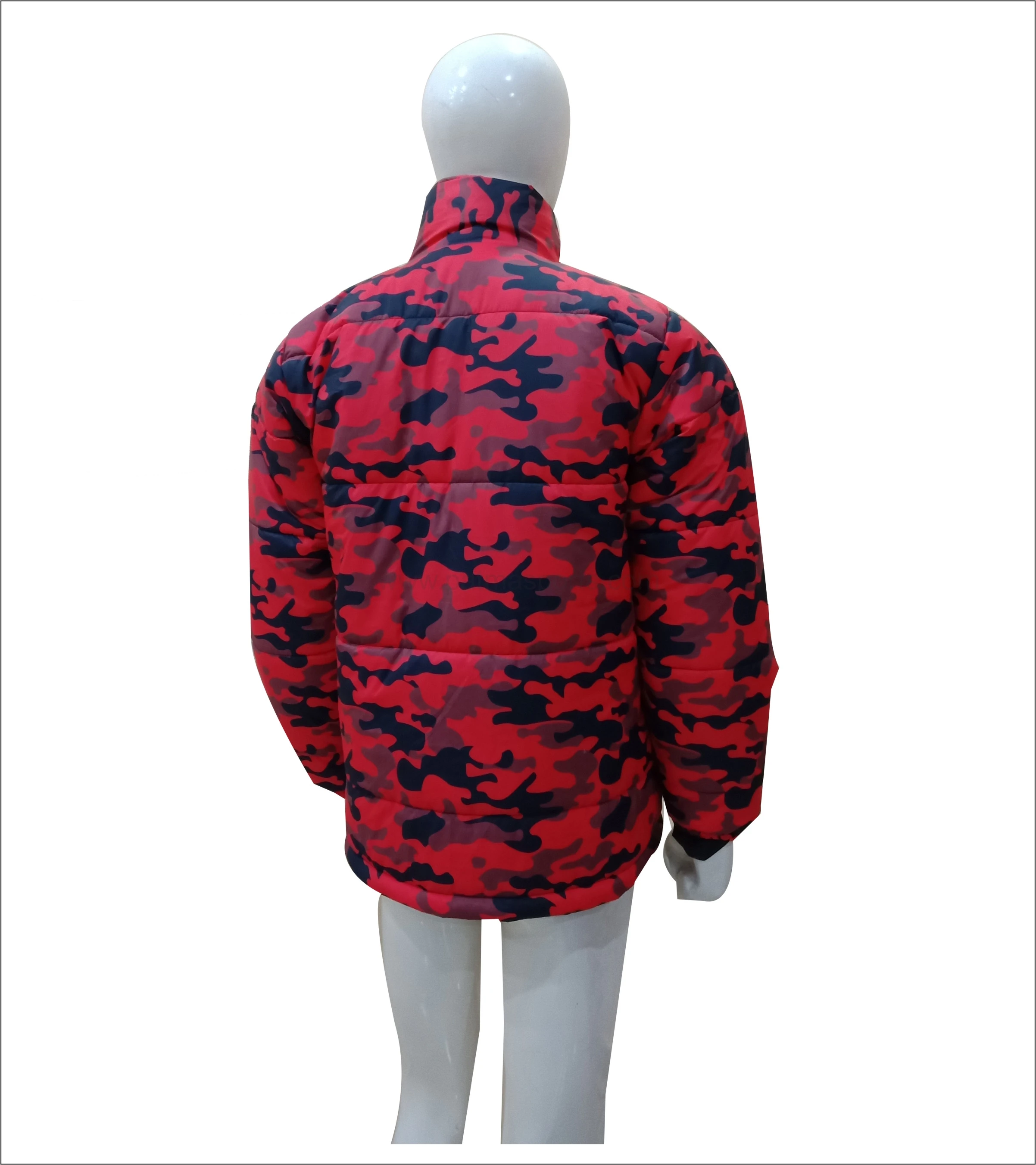 Sublimation print Custom Nylon Winter Black Bomber Puffer Men Jacket Bubble Jacket windbreaker padded jacket