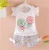 Import Summer baby girls clothing sets sleeveless tops + bow ties short pants clothes girls cotton causual clothes set from China