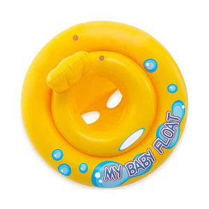 Summer Water Equipment Swimming Pool Kids Cartoon Inflatable Swimming Ring/Circle With Baby Seat