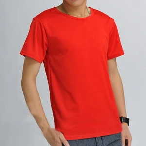 Taobao Apparel Factory Price Dry Fit Solid Color Polyester Mens T shirts