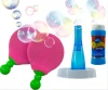 Tennis rackets magical game bounce ball bubble toy machine with double plastic racket blowing bubble