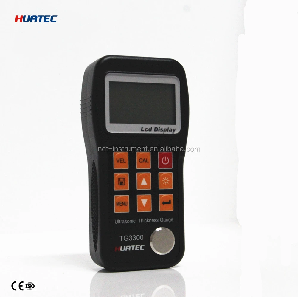 TG-3300 NDT Ultrasonic thickness gauge plastic thickness testing instrument