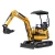 TIDER mini excavator crawler hydraulic 800kg 0.8 ton 1 ton 1.2 ton 2 tonne 3 ton 4t 5 ton small wheel cheap excavators for sale
