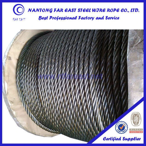 to Japan wire rope,6*36SW+IWRC ungalvanized and galvanized steel wire rope ) steel rope