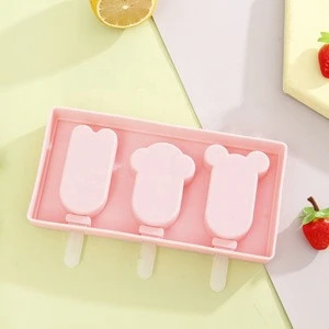 Top Amazon Sales Food Grade Silicone Ice Cream Freezer Mold Popsicle Ice Cream Mold