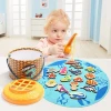 Top bright wooden magnetic Fishing game toy 120372