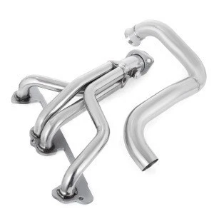 Top manifold header turbo manifold stainless steel exhaust system