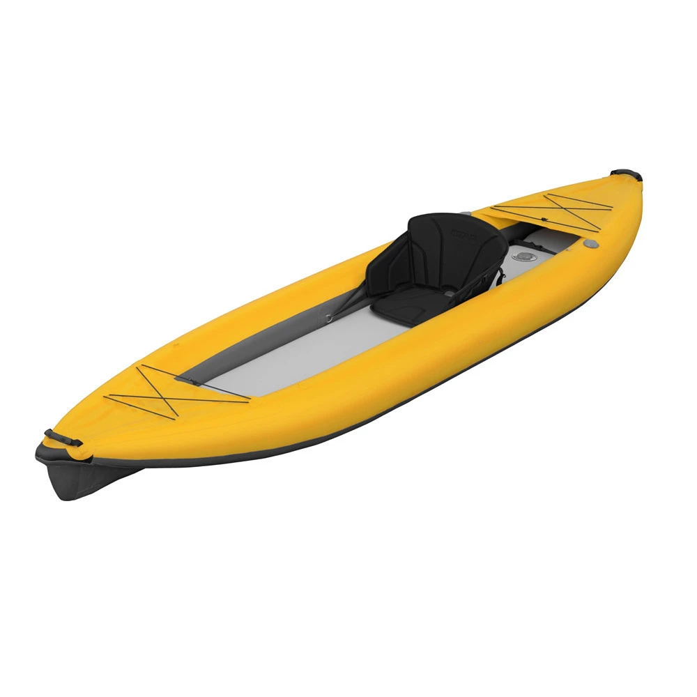 Top Quality Double Seats Yellow Inflatable Drop Stitch Canoe Foldable Fishing Kayak