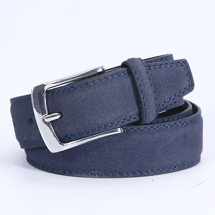 Top quality genuine leather belts men casual metal buckle man belt