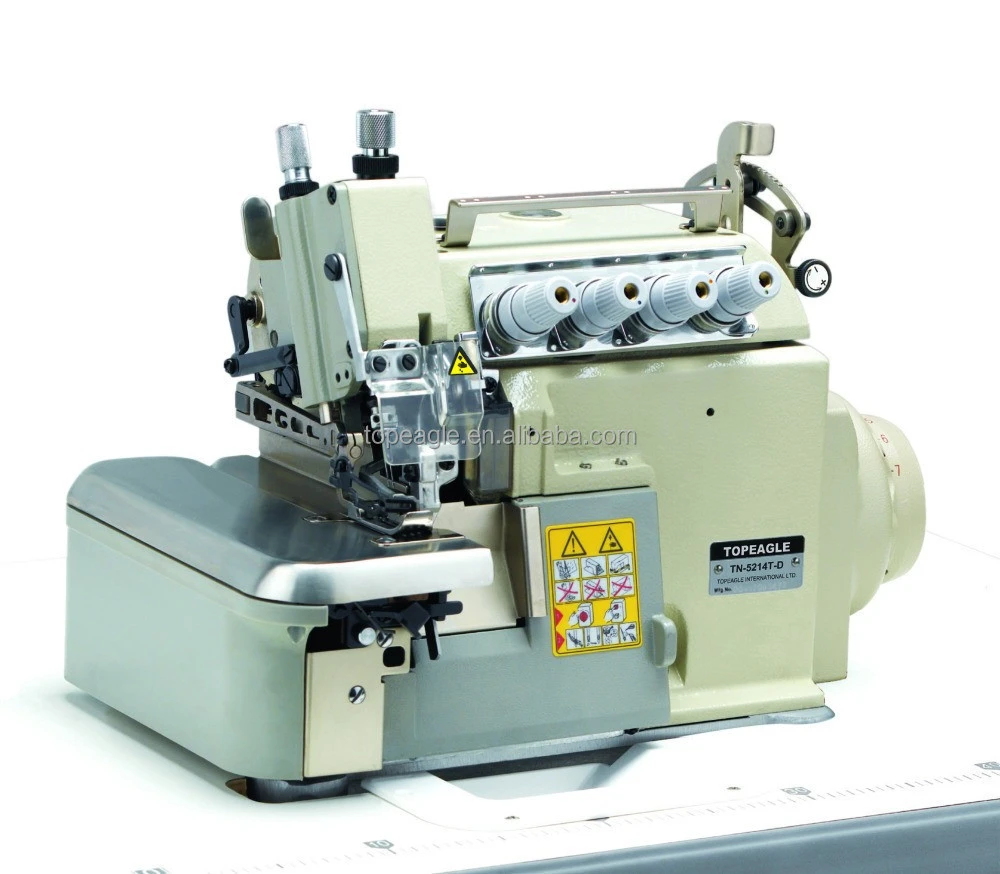 TOPEAGLE TN-5214T-D Direct drive top feed 5 thread overlock sewing machine