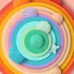 Training and Massage soft customized silicone baby teether ball toy new arrival en71 ce silicon teether ball