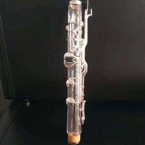 Transparent clarinet G 18/20 key silver plated  instrument