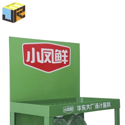 Two Tiers Supermarket Exhibition POP Plastic Display Stand